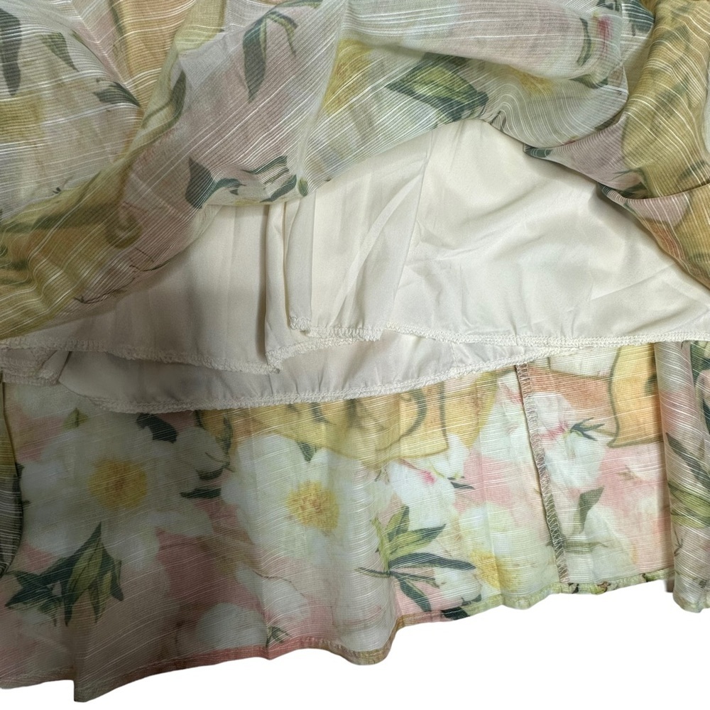 NWT Elegant Vintage Inspired Coastal Garden Floral CropTop/Maxi Skirt Set S - Picture 12 of 16